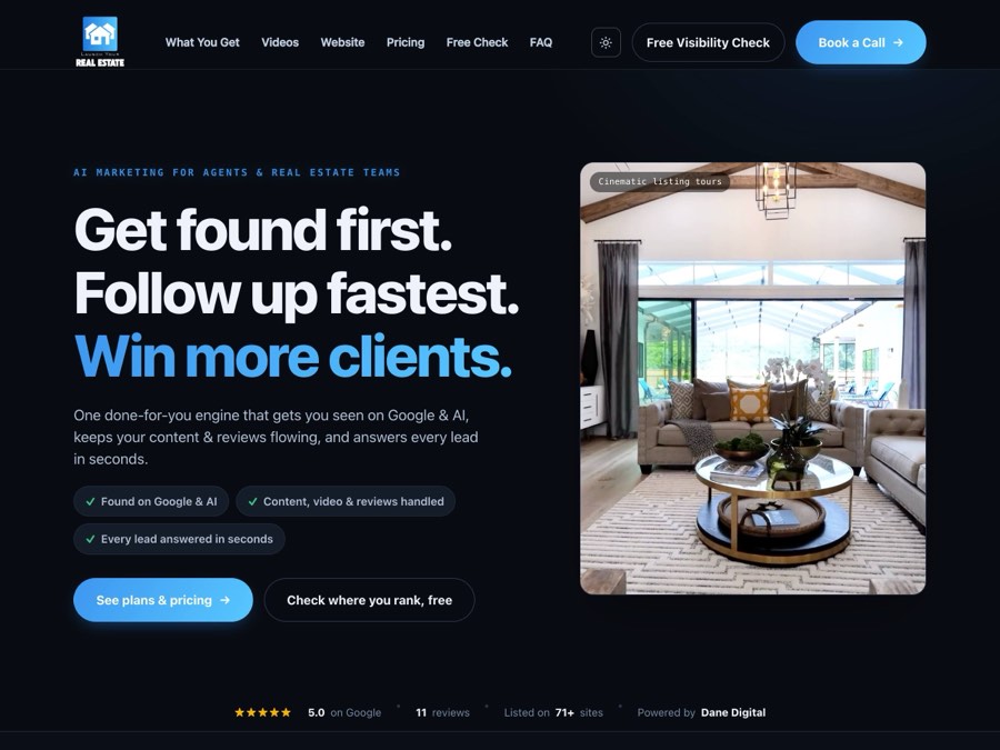 Launch Your Real Estate website